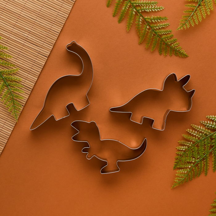 Dinosaur Cookie Cutters Pack of 3 | Party Save Smile