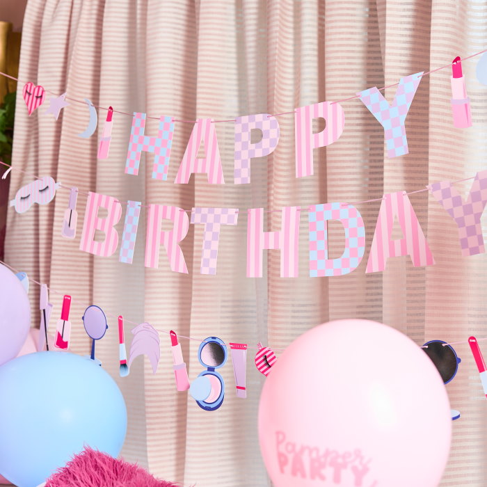 Pamper Party Birthday Banner 2 metres