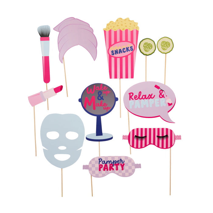 Pamper Party Make Up Photo Props - Pack of 10
