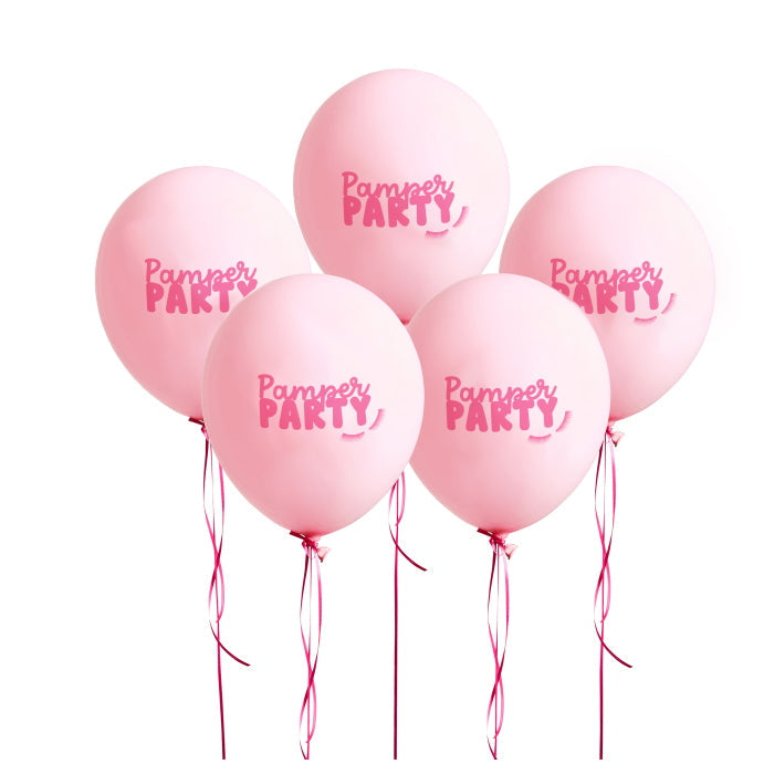 Pamper Party Latex Balloons - Pack of 5