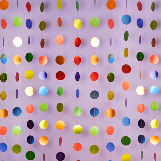 Pride Backdrop Rainbow Discs 20m | Party Save Smile