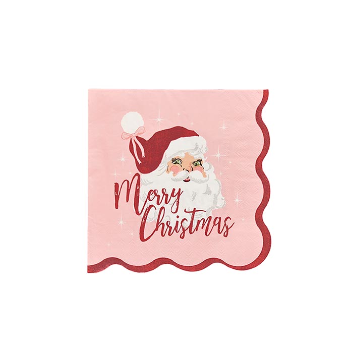 Vintage Santa Christmas Napkins 16 Pack