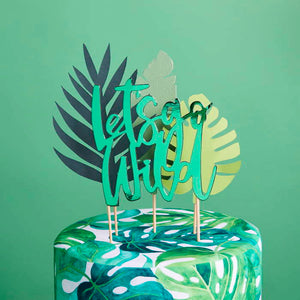 Tropical Cake Topper Set Pack of 4