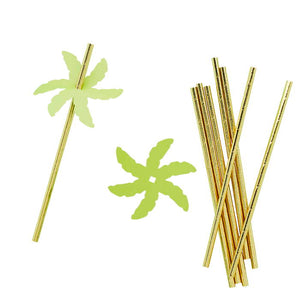 Palm Leaf Drinking Straws 24 pack