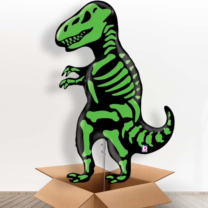 T Rex Big Dinosaur Helium Balloons in a Box Gift