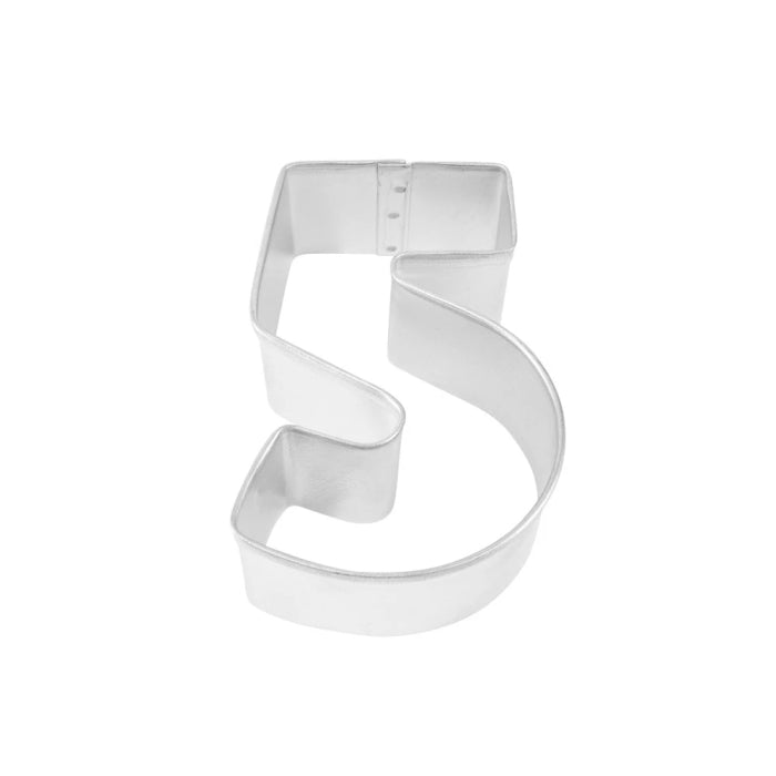 Number 5 Shaped Cookie Cutter: Biscuit Cutter 7cm | Party Save Smile
