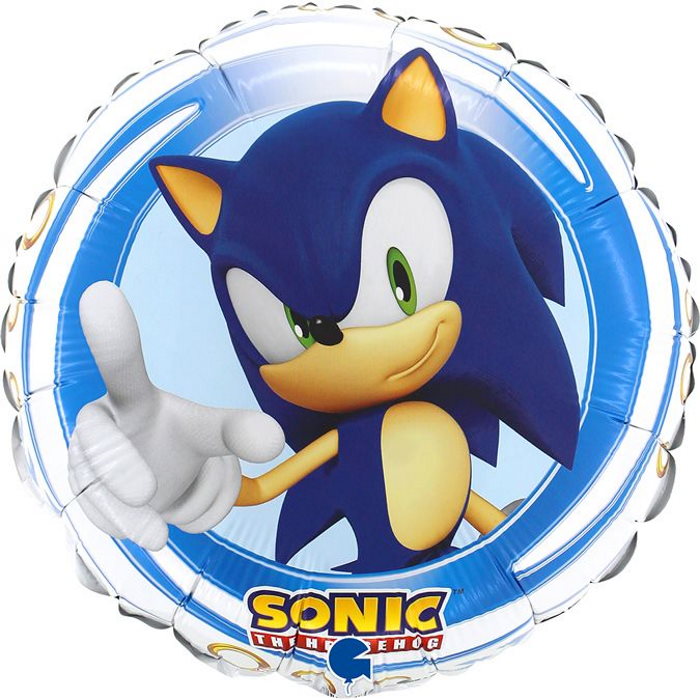 Sonic the Hedgehog Foil Balloon 18 inches | Party Save Smile