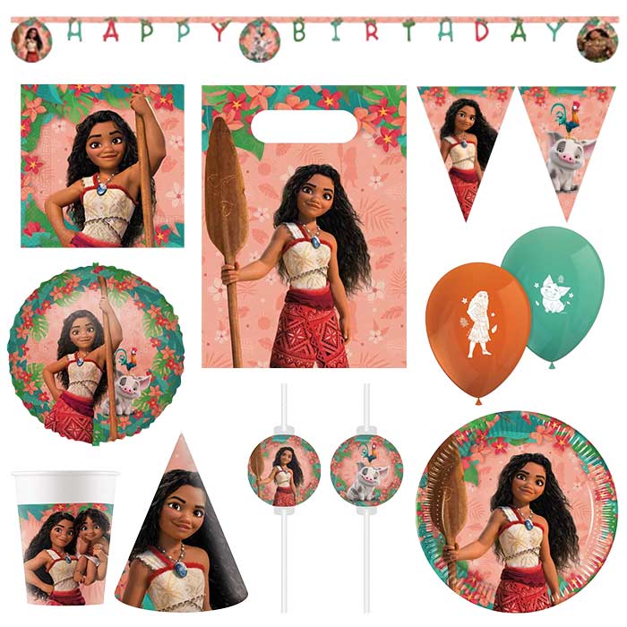 Moana Party Supplies, Decorations, Banners, Balloons and Party Bags