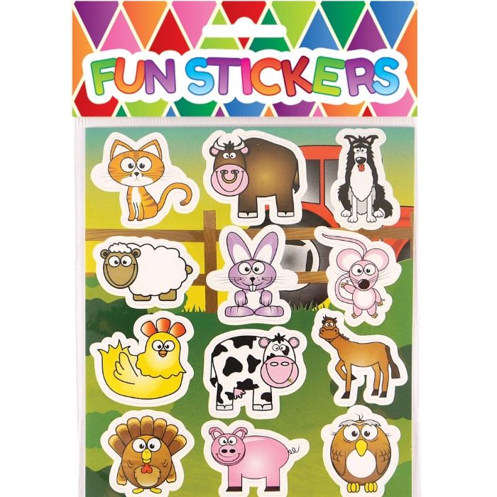 Farm Stickers Sheet Party Bag Fillers | Party Save Smile