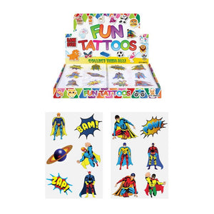 Superhero Tattoos Party Bag Filler