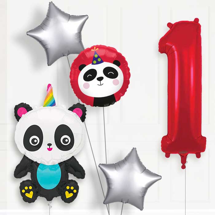 Pandacorn 1st Birthday Balloon Package | Party Save Smile