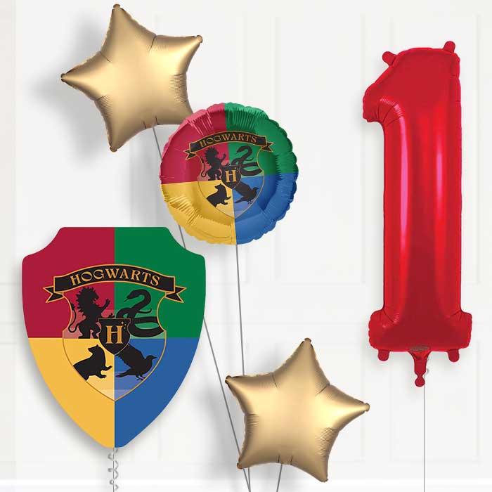 Harry Potter Crest 1st Birthday Balloon Package | Party Save Smile