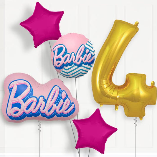 Barbie 4th Birthday Balloon Package | Party Save Smile