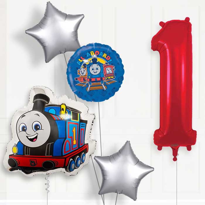 Thomas the Tank Engine Birthday Balloon Package Choose Age | 1st Birthday Balloon Package | Party Save Smile
