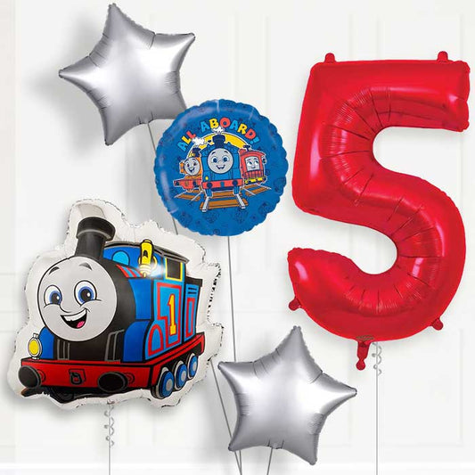 Thomas the Tank Engine 5th Birthday Balloon Package | Party Save Smile