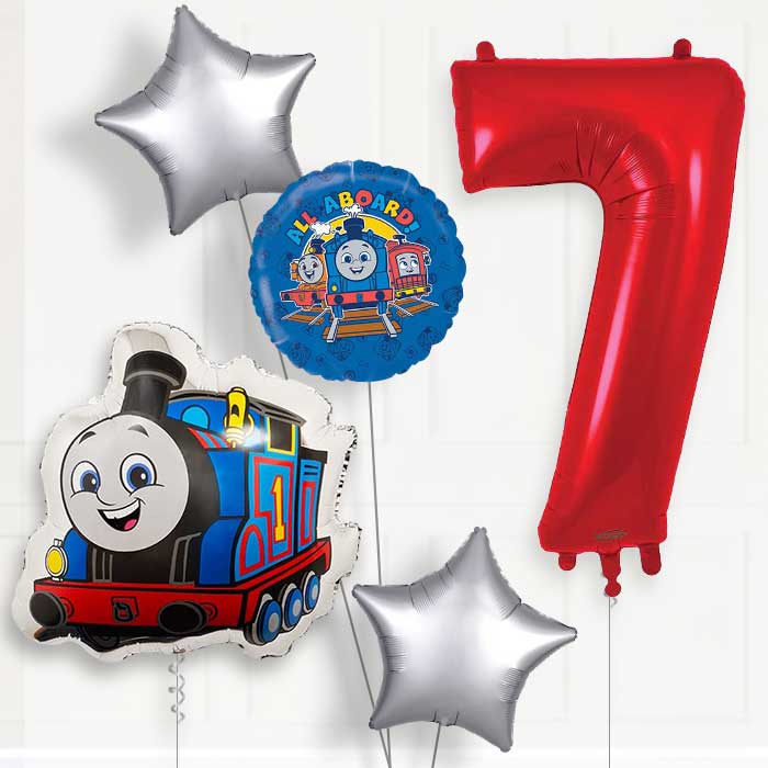 Thomas the Tank Engine 7th Birthday Balloon Package | Party Save Smile