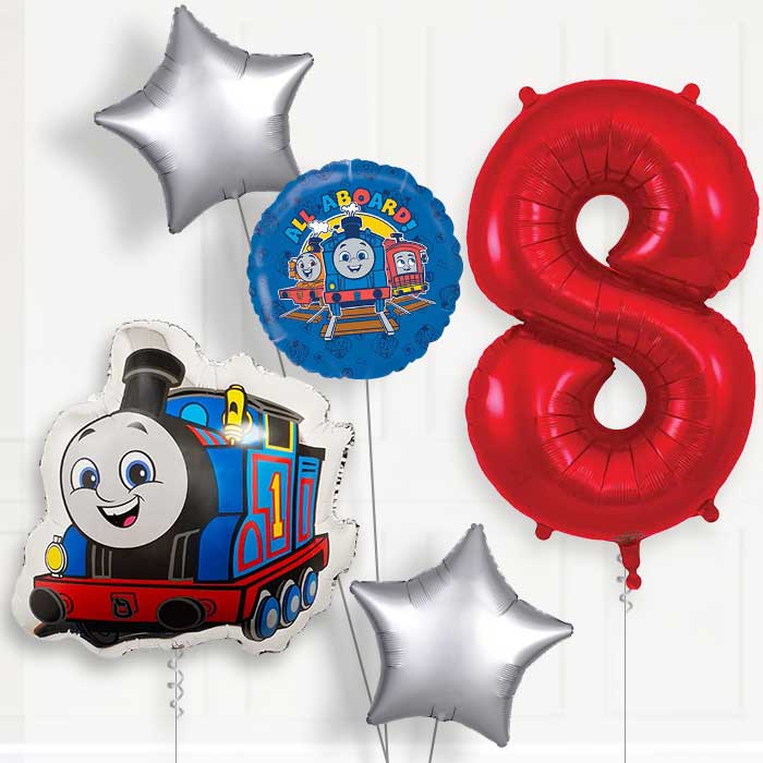 Thomas the Tank Engine 8th Birthday Balloon Package | Party Save Smile