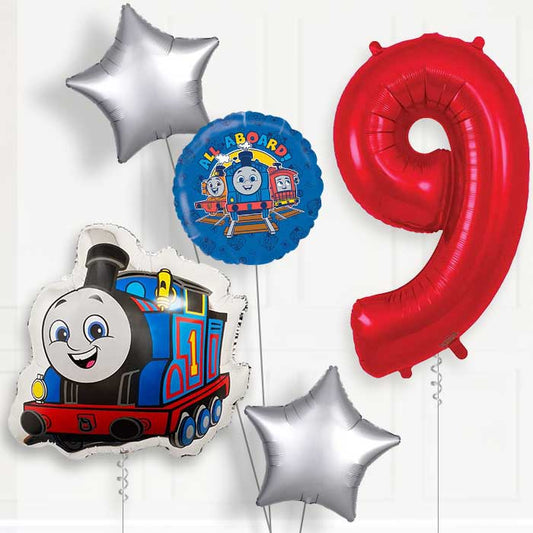 Thomas the Tank Engine 9th Birthday Balloon Package | Party Save Smile