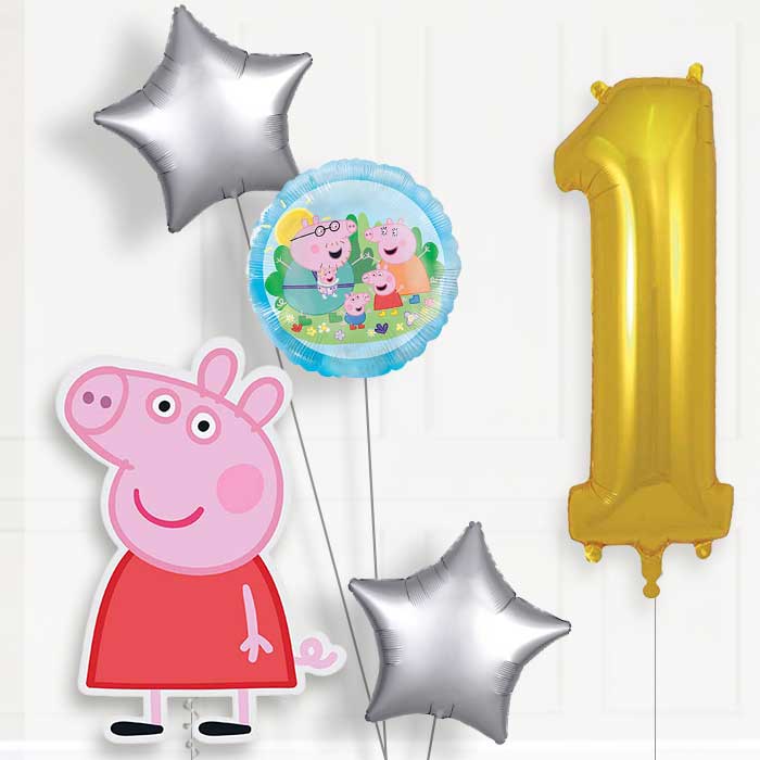 Peppa Pig 1st Birthday Balloon Package | Party Save Smile