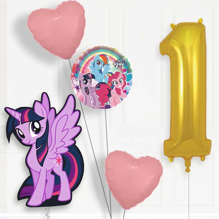My Little Pony Twilight Sparkle Birthday Balloon Package Choose Age | 1st Birthday Balloon Package | Party Save Smile