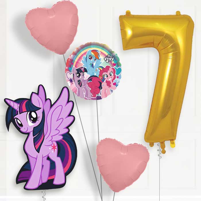 My Little Pony Twilight Sparkle 7th Birthday Balloon Package | Party Save Smile