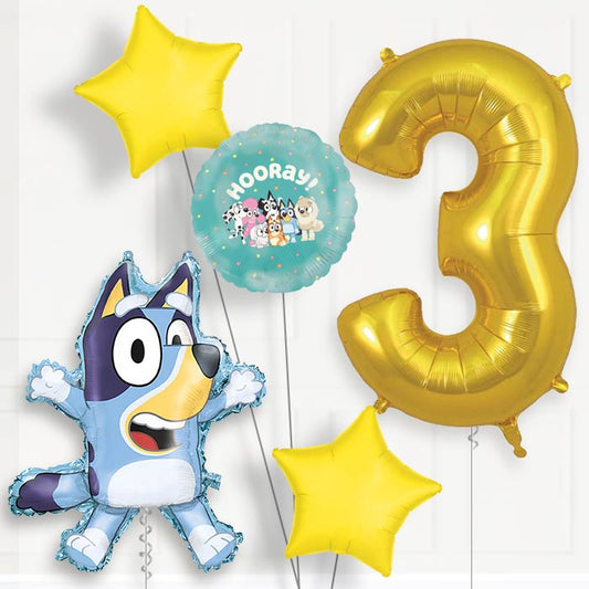 Bluey 3rd Birthday Balloon Package | Party Save Smile
