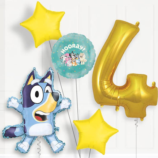 Bluey 4th Birthday Balloon Package | Party Save Smile