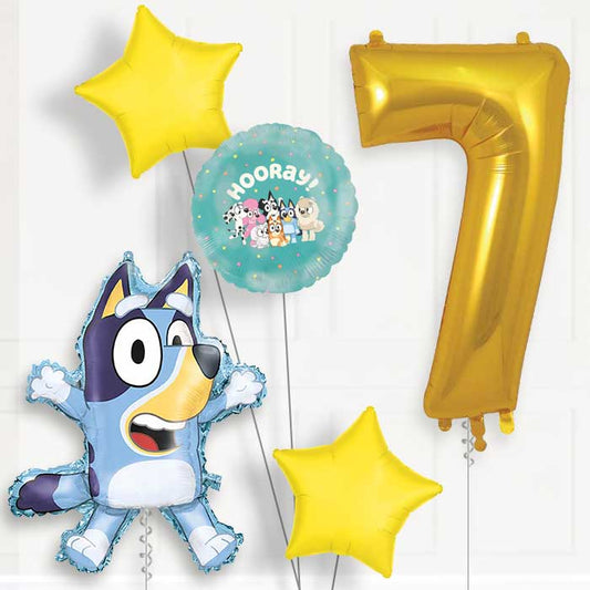 Bluey 7th Birthday Balloon Package | Party Save Smile