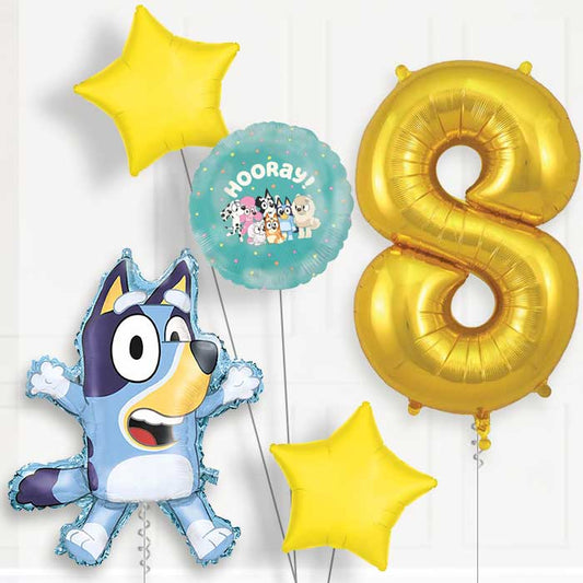 Bluey 8th Birthday Balloon Package | Party Save Smile