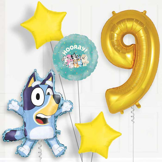Bluey 9th Birthday Balloon Package | Party Save Smile