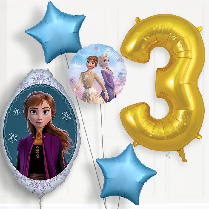 Frozen Anna Birthday Balloon Package Choose Age