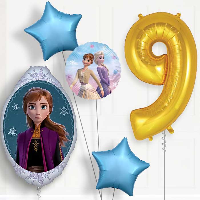 Frozen Anna Birthday Balloon Package Choose Age