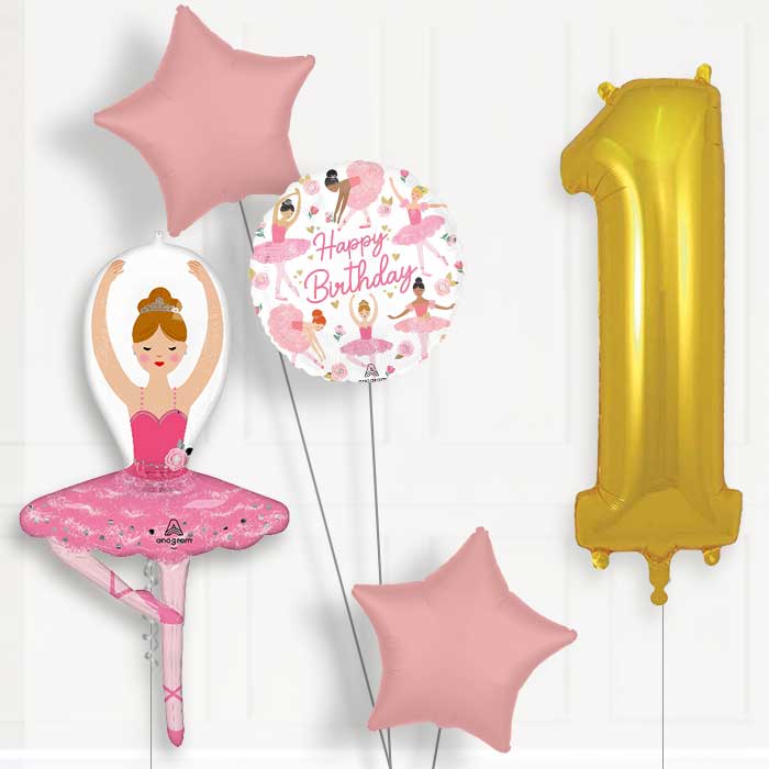 Ballet Girl Birthday Balloon Package Choose Age