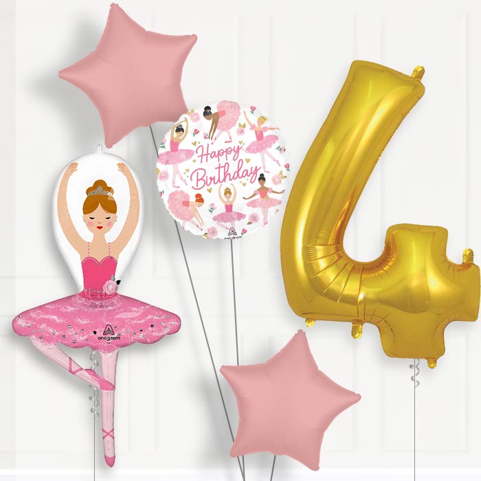 Ballet Girl Birthday Balloon Package Choose Age
