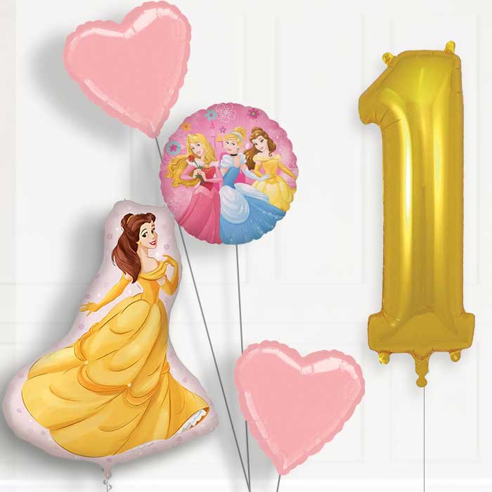 Princess Belle Birthday Balloon Package Choose Age
