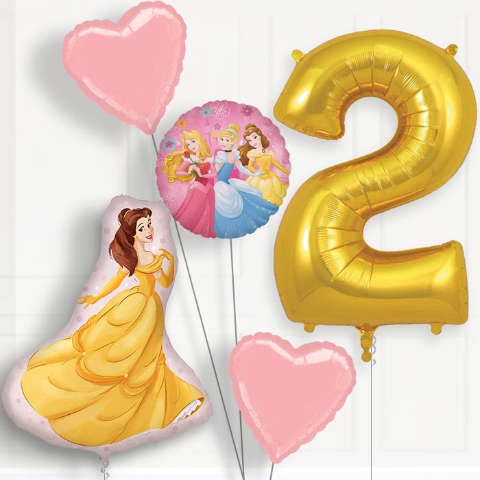 Princess Belle Birthday Balloon Package Choose Age
