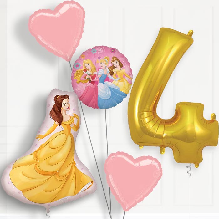 Princess Belle Birthday Balloon Package Choose Age