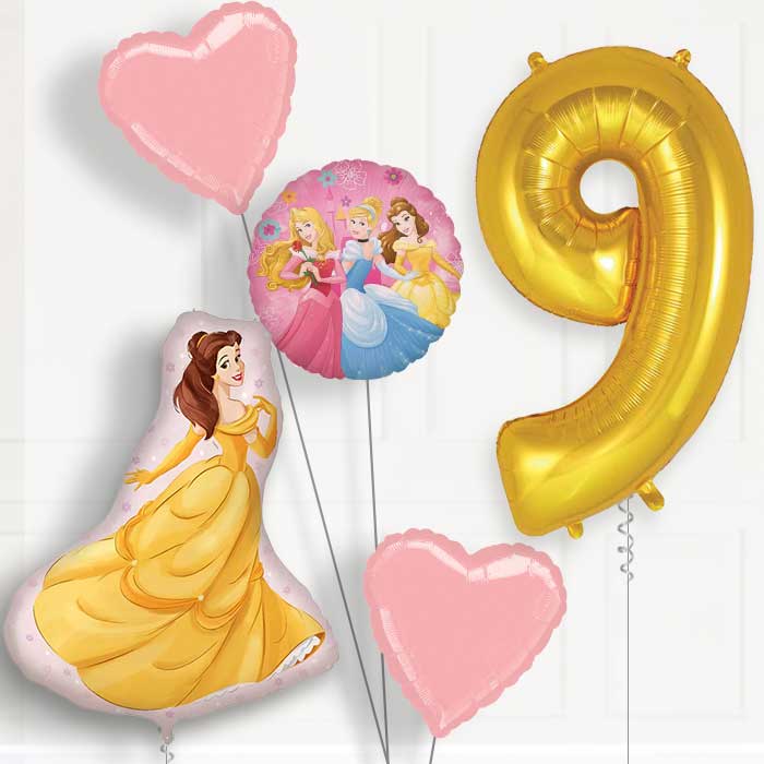 Princess Belle Birthday Balloon Package Choose Age