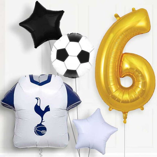 Tottenham Hotspur Football 6th Birthday Balloon Package - 6th Birthday Balloon Package | Party Save Smile