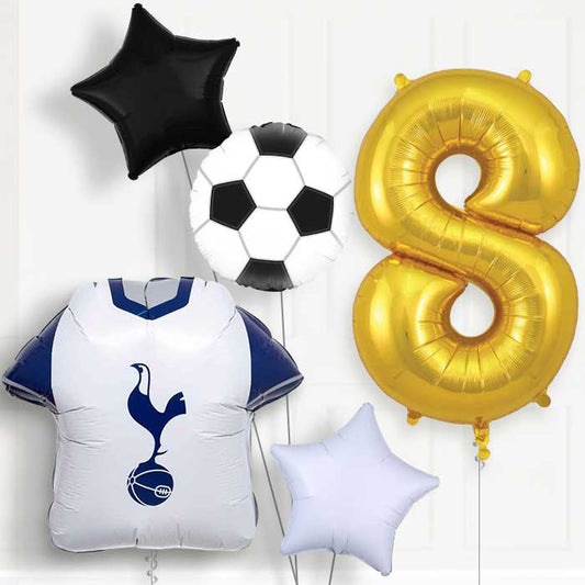 Tottenham Hotspur Football 8th Birthday Balloon Package - 8th Birthday Balloon Package | Party Save Smile
