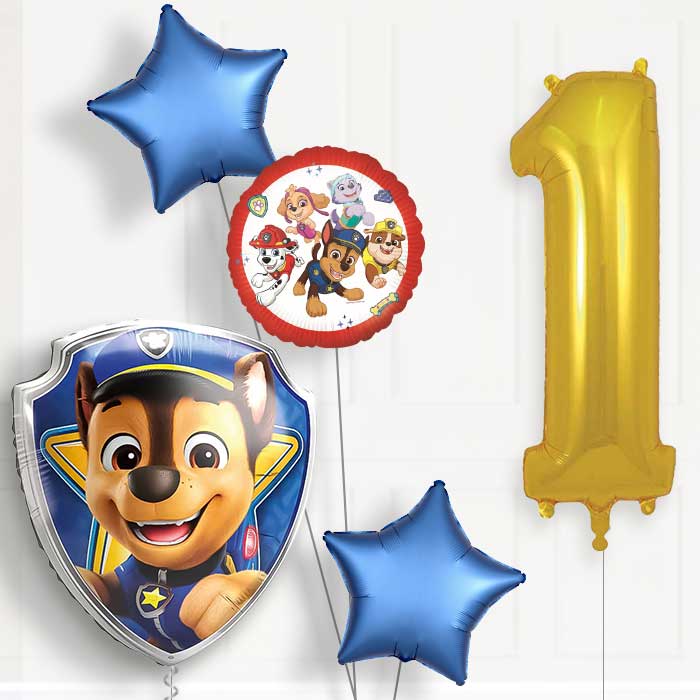 Chase Paw Patrol Birthday Balloon Package Choose Age