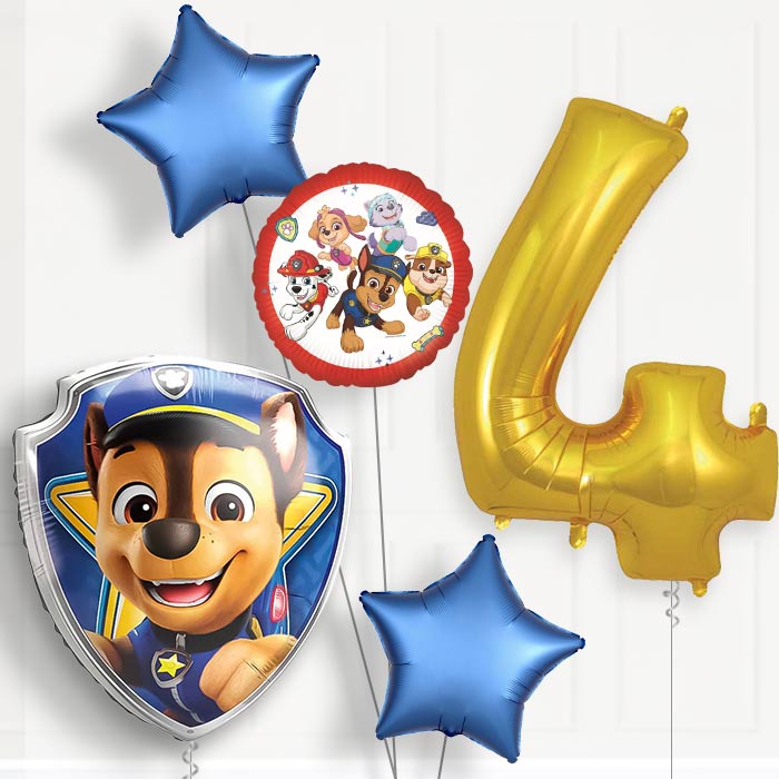 Chase Paw Patrol Birthday Balloon Package Choose Age