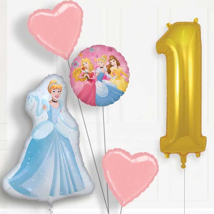 Cinderella Birthday Balloon Package Choose Age | 1st Birthday Balloon Package | Party Save Smile