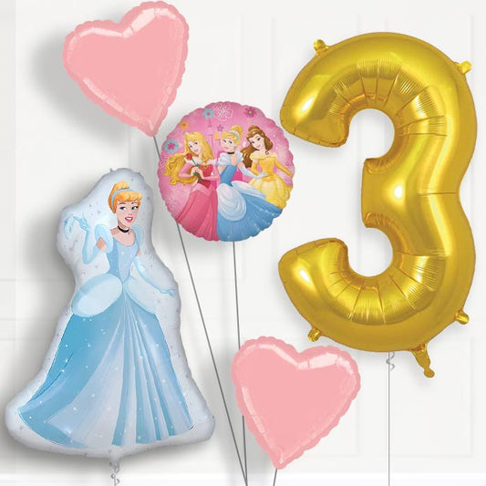 Cinderella 3rd Birthday Balloon Package | Party Save Smile