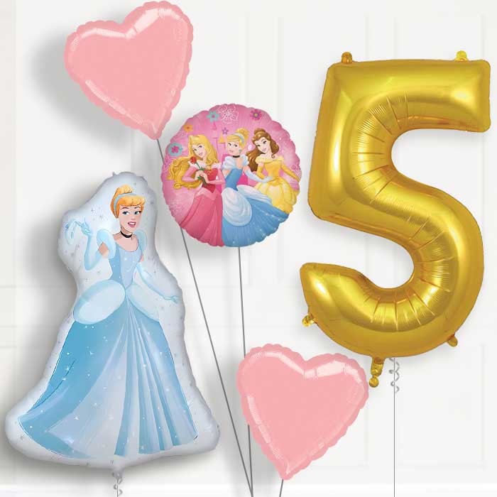 Cinderella 5th Birthday Balloon Package | Party Save Smile