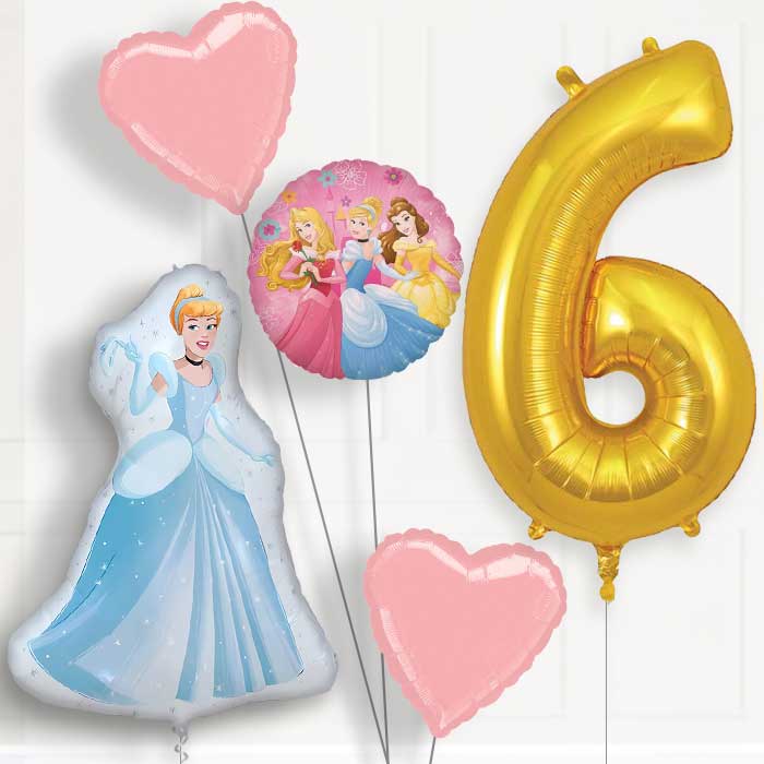 Cinderella 6th Birthday Balloon Package | Party Save Smile