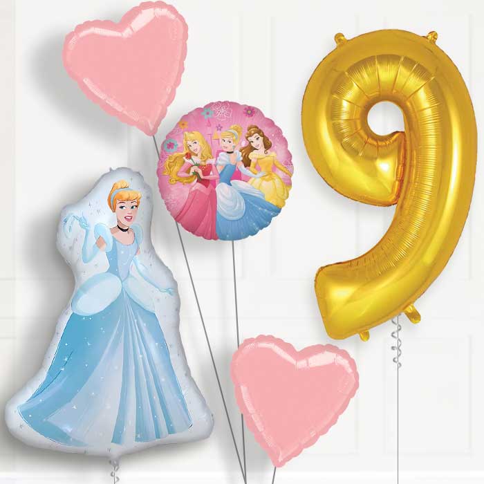 Cinderella 9th Birthday Balloon Package | Party Save Smile