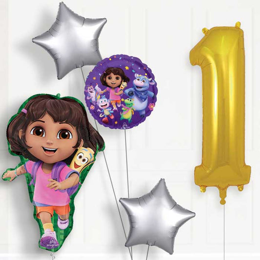Dora the Explorer 1st Birthday Balloon Package - 1st Birthday Balloon Package | Party Save Smile