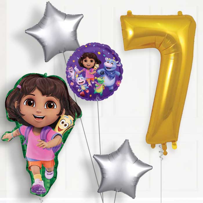 Dora the Explorer Birthday Balloon Package Choose Age