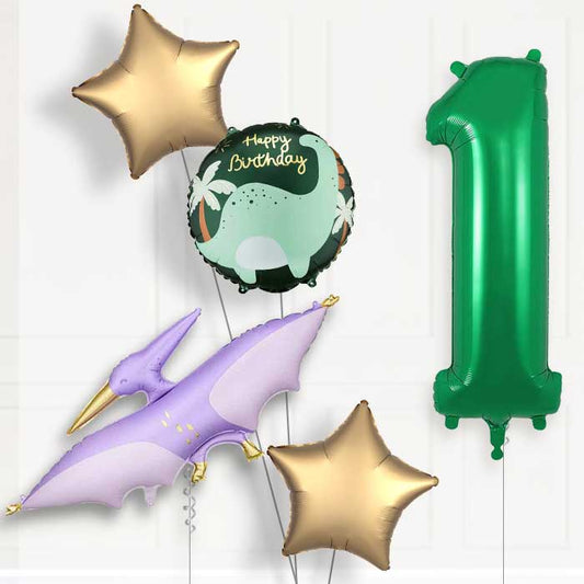 Purple Pterodactyl 1st Birthday Balloon Package | Party Save Smile